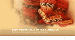 Desktop Screenshot of hebammenpraxis-markt-schwaben.de