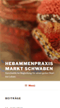 Mobile Screenshot of hebammenpraxis-markt-schwaben.de