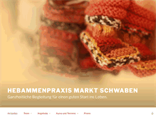 Tablet Screenshot of hebammenpraxis-markt-schwaben.de